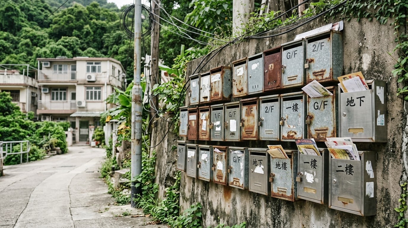 村口集體信箱實景照片，業主自行派信容易引發送達無效風險